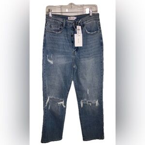 NEW Cello High Rise Distressed Button Fly Jeans – Size 7 – NWT